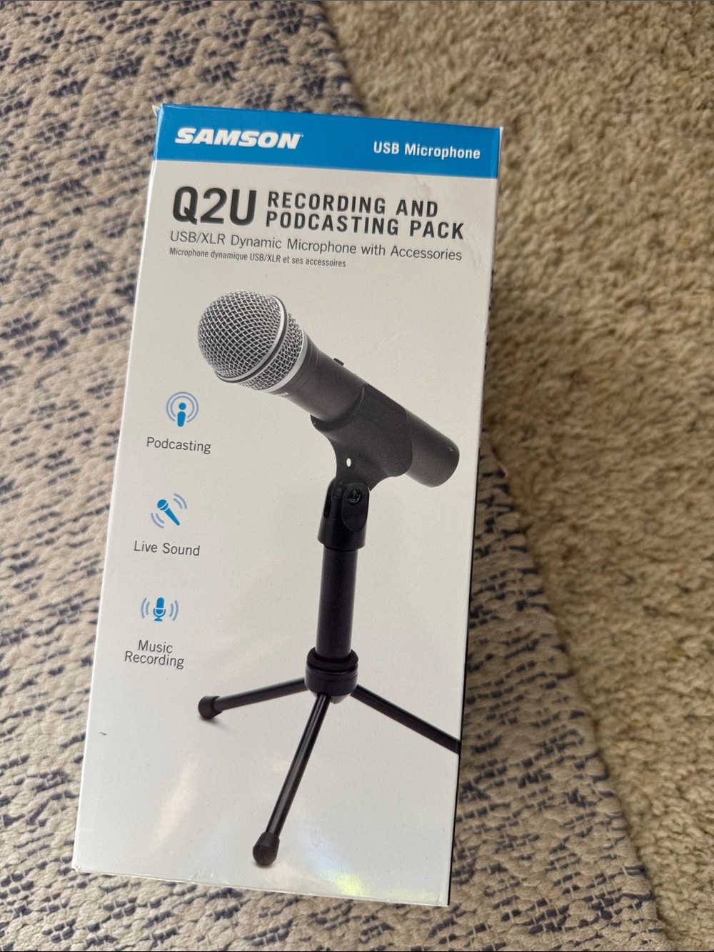 Samson Q2U Recording and Podcasting Pack - Black/Grey